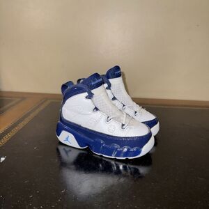 Nike Air Jordan 9 Retro Pearl Blue White 401812-145 Toddler Td Size 5C
